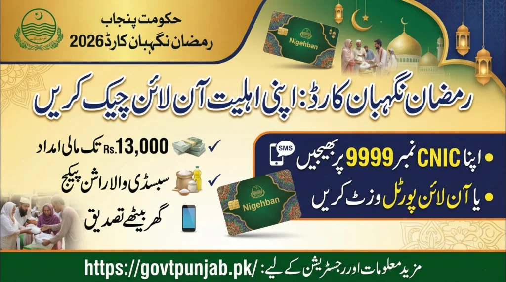 Nigehban Card Check Online By CNIC Pakistan 2026 Apply Now Nigehban Card Check Online By CNIC