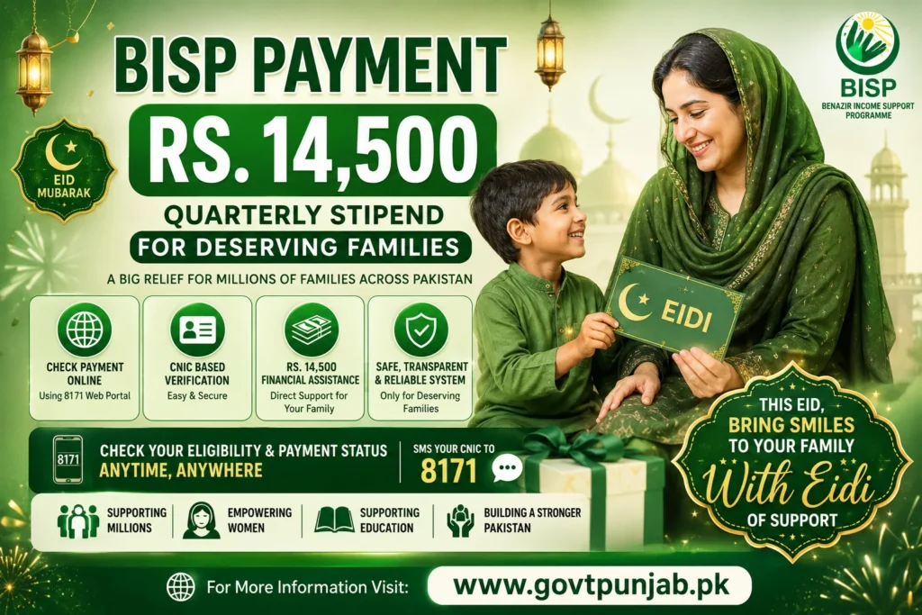 BISP payment 14500